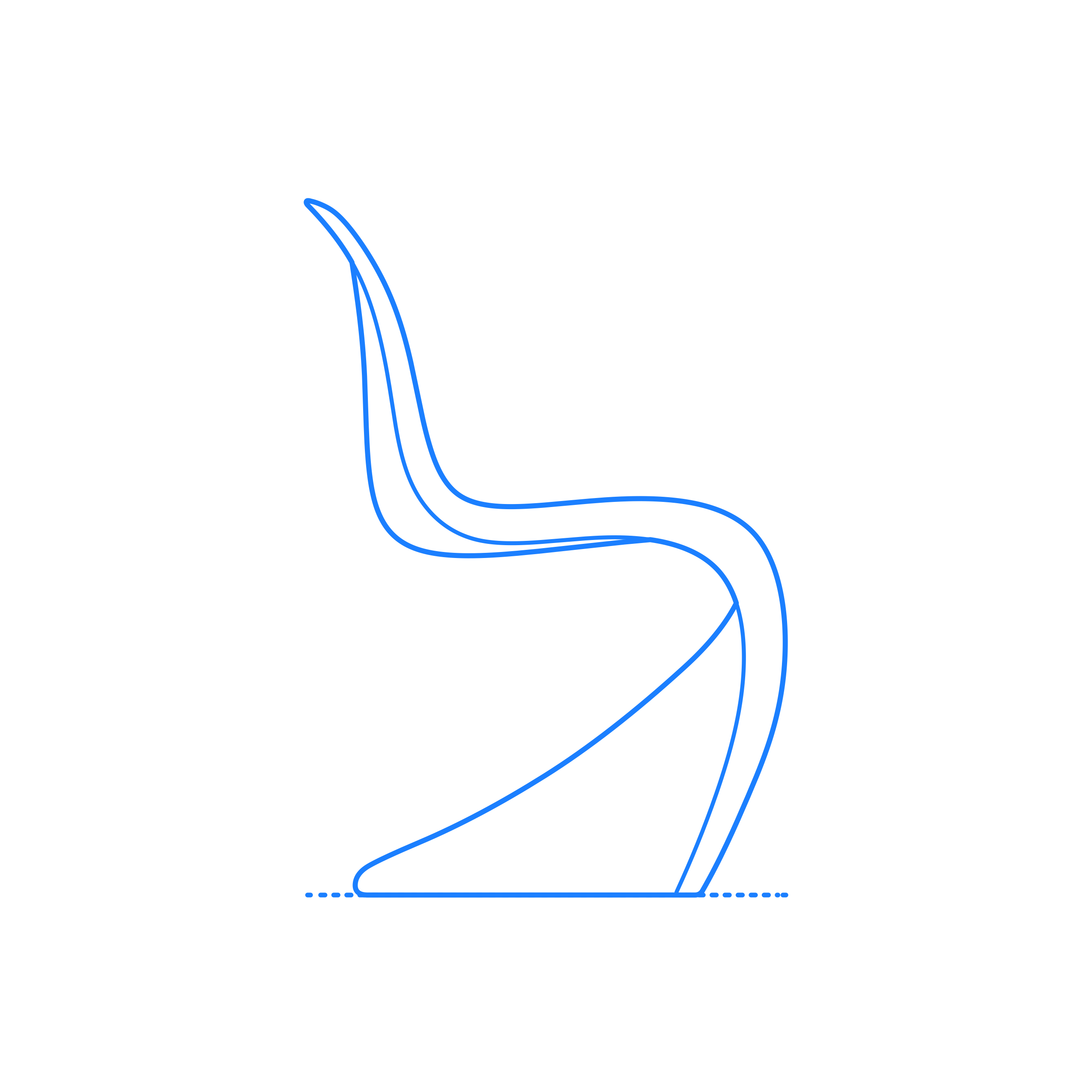 Furniture Side Chairs Panton Chair Stencil Svg Design File Free Vectors